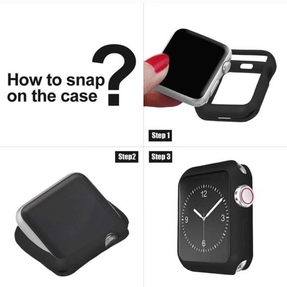 NEW Apple Watch Protective Sport Bumper Case Pink - Picture 7 of 7